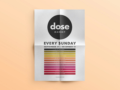 Dose Market branding design identity love poster