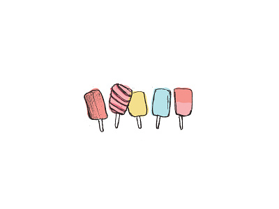 Popsicle Treats design illustration love popsicle summer