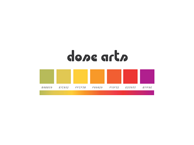 Dose Arts Brand brand bright color dose market gradient love