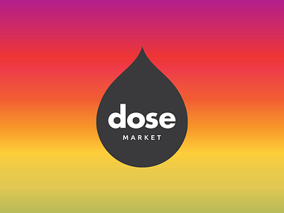 Dose Market branding chicago dose dose market drop gradient love magicalness