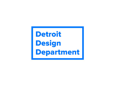 Detroit Design Department aaron draplin blue community department design detroit draplin happiness love magical minimal typography