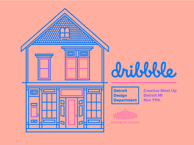 Dribbble Meetup - Detroit detroit dribbble dribbblemeetup dribbblemeetupdetroit love magical mono pastel