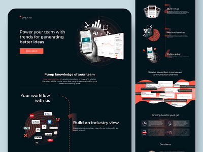 Market Analysis Platform Landing Page Design