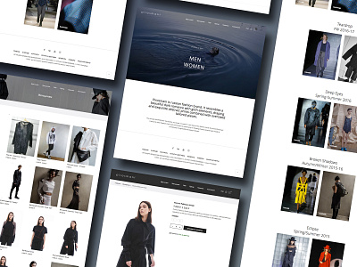Web Site: Fashion Online Store branding design inspiration landing ui ux web