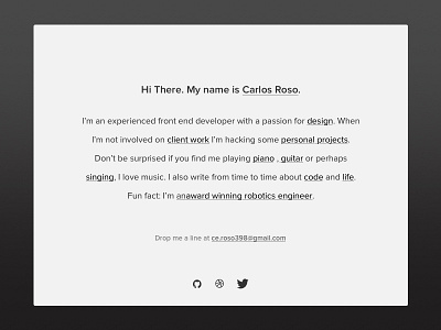 Personal Website landing personal portfolio