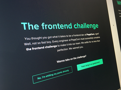 The Frontend Challenge challenge frontend hack ionic