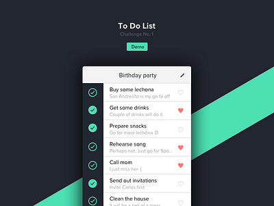 The Frontend Challenge - To Do List ionic mobile todolist
