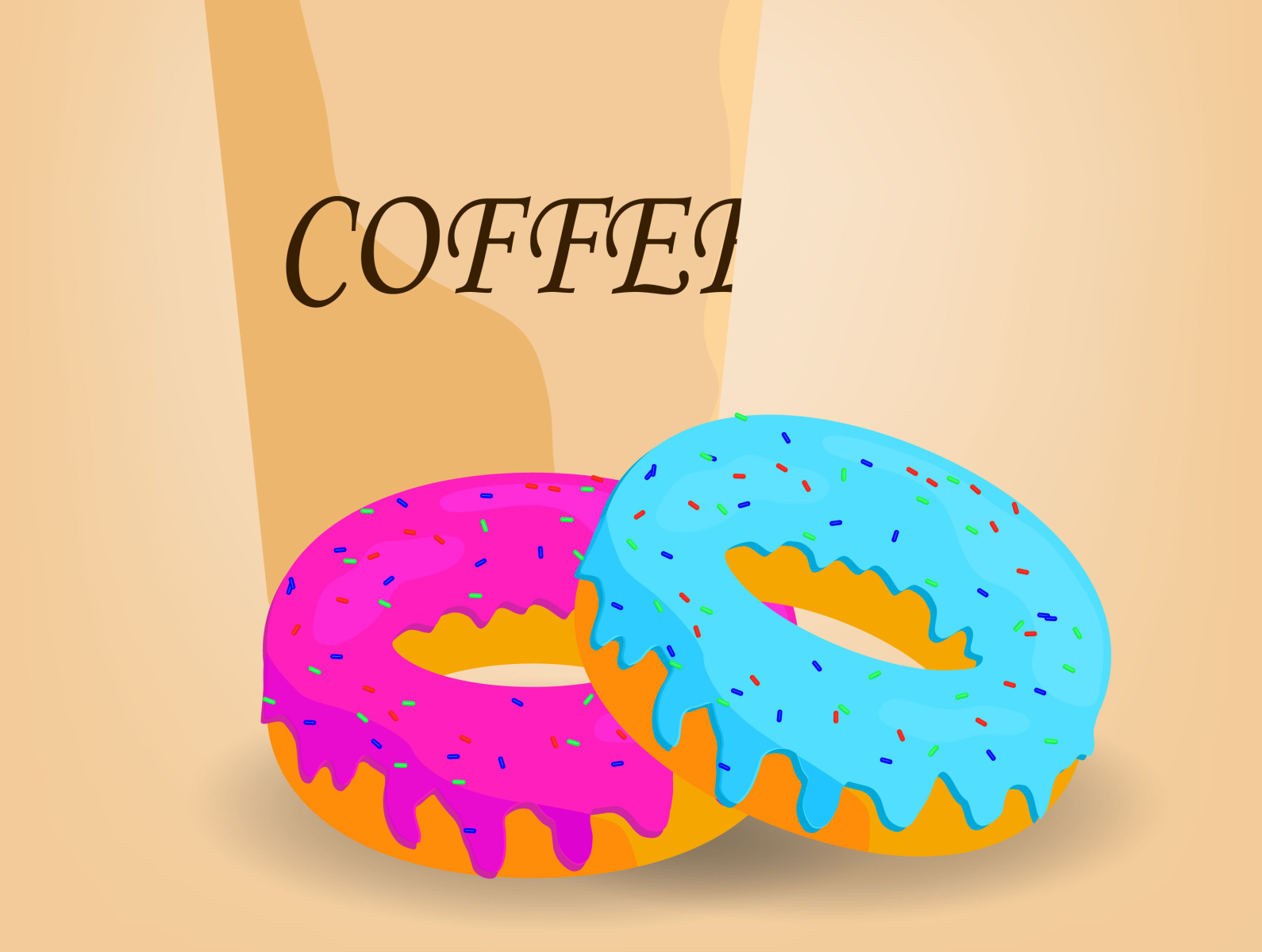 donut coffee by T.t.i.nna on Dribbble