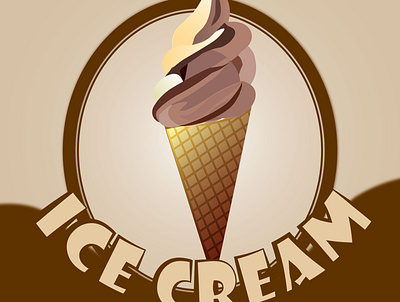 ice cream2 app art branding design graphic design icon illustration logo minimal typography