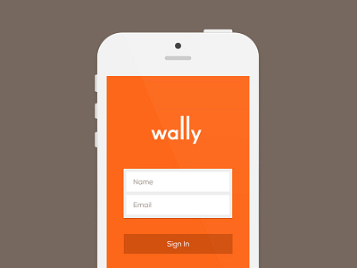 Login Screen character sf home sensor ios7 iphone wally