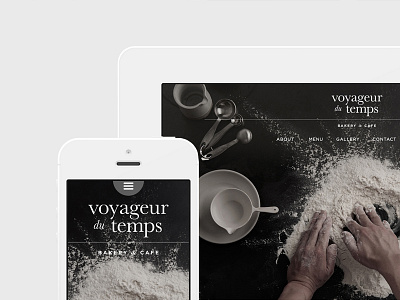 Voyageur Du Temps Responsive Design cafe character charactersf coffee shop ipad iphone responsive design