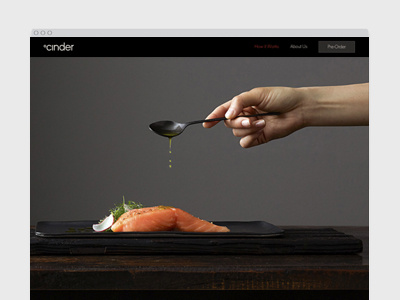 Cinder characters cinder cooking food mobile responsive design