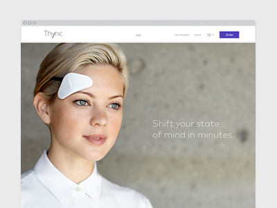 Thync Website charactersf.com homepage marketing website product responsive design startup thync wearable