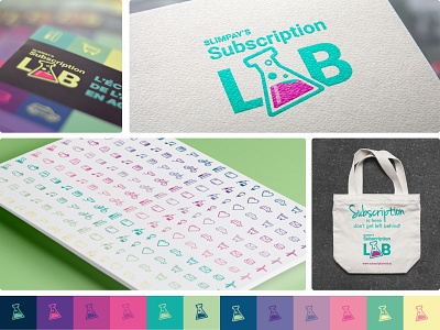 SlimPay's Subscription Lab branding design illustration logo