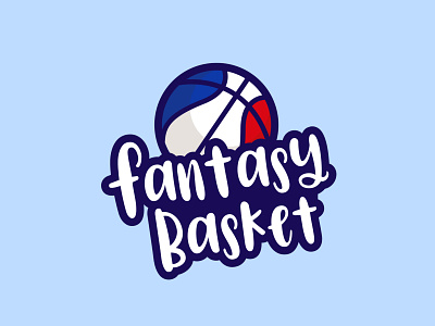 French Fantasy Basket logo branding design vector