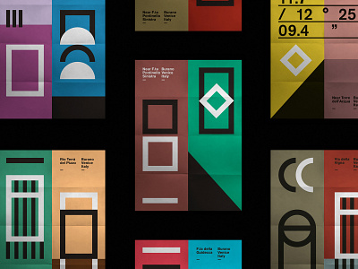 Burano — poster series design editorial graphic graphicdesign minimal poster poster design type typography