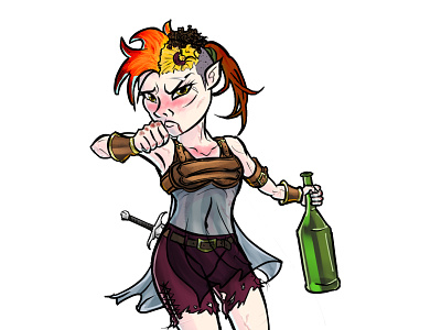 Portia dungeons and dragons dungeonsanddragons halfling illustration