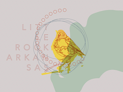 State Capitol Badge Project - Little Rock, Arkansas arkansas badge bird circle little rock oriole vintage