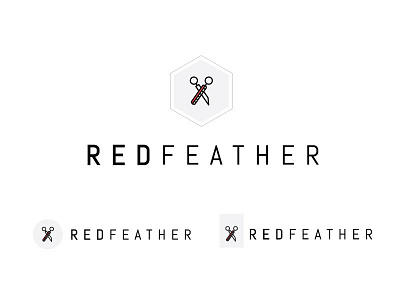 Red Feather Logo Concept 2 branding feather logo
