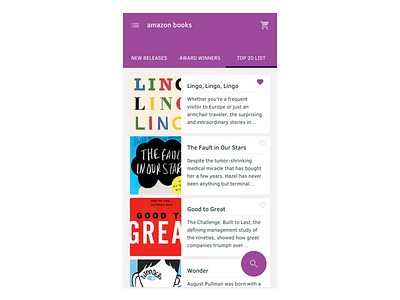 Amazon Books App amazon app books material material design