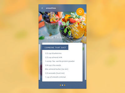 Daily UI, Day #2: Recipe