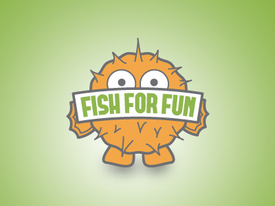 Fish For Fun blowfish fish fun illustration logo logo design