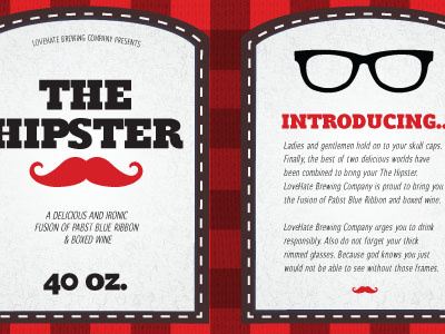 The Hipster design packaging