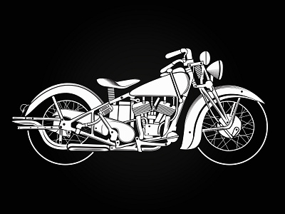 Vintage Motorcycle illustration motorcycle