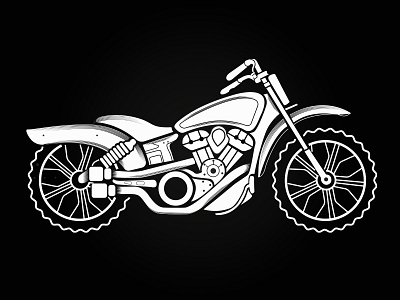 The Hooligan design illustration motorcycle