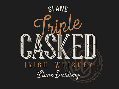 Slane Triple Casked branding design typography