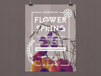 Flower spring Showroom flowers poster spring