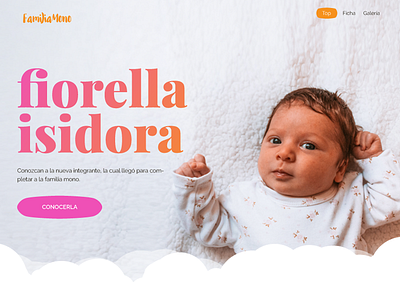Daily Ui 003 - Landing Page 003 baby baby landing page baby page daily ui dailyui fiorella landing page pagina bebes