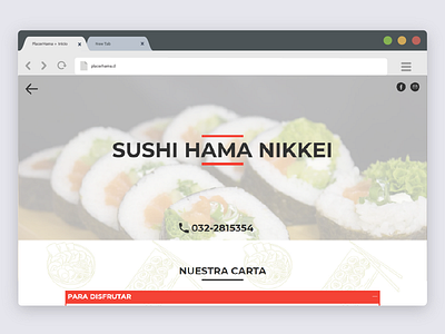 Placerhama sandwiches web sushi web web webdesign website