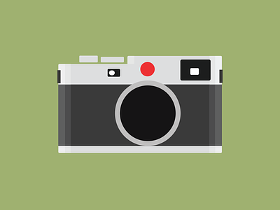 Leica camera colour contour illustration leica shape