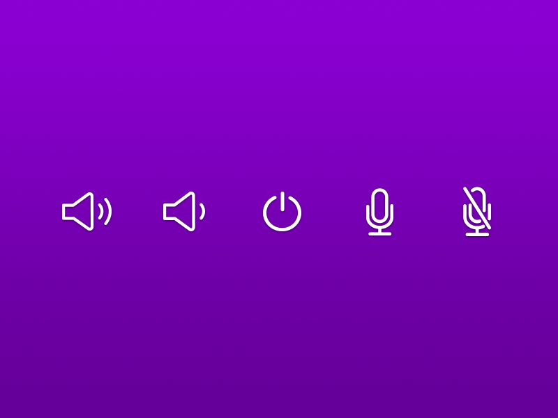 Line Art Icons icons line art speaker power microphone