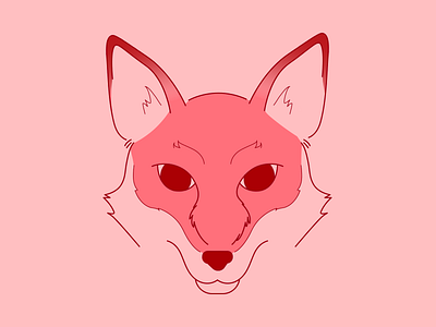 Red Fox (WIP) animal colour fox illustration line art red