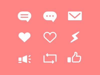 Non-descript Share Icons