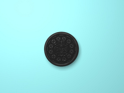 Oreo Blue 3d 3dmodeling branding c4d cinema4d design illustration minimalism oreo