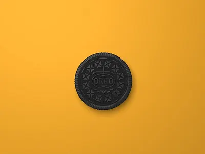 Oreo Gold 3d 3dart 3dmodeling branding c4d cinema4d design illustration minimalism oreo