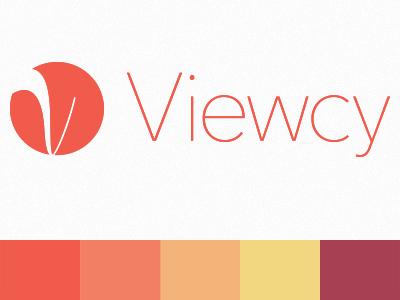 Viewcy Logo brand color design logo mark school type