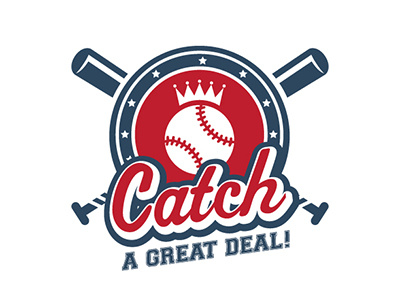 Catch A Great Deal Event Logo version2 baseball design event logo