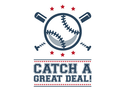 Catch A Great Deal Event Logo version3 baseball design event logo