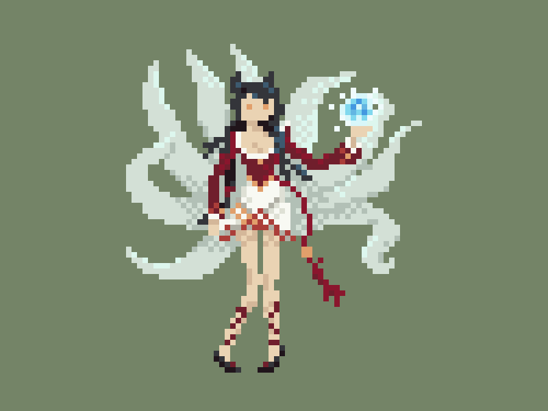 Pixel Ahri by Cristina Shaver on Dribbble