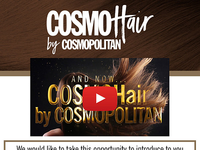 CosmoHair EBlast cosmo eblast graphic design