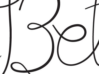 Beth drawing invitation lettering script typography