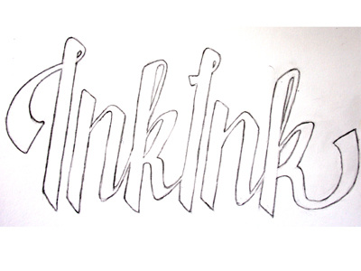Logotype.. hand drawn pencil script sketch typography