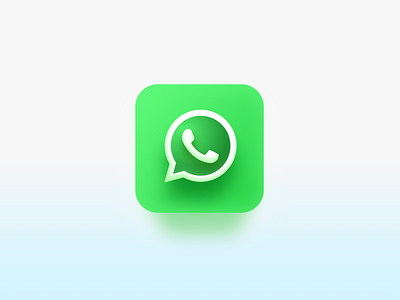 Whatsapp Icon app apple bigsur branding design figma icon product design ui whatsapp