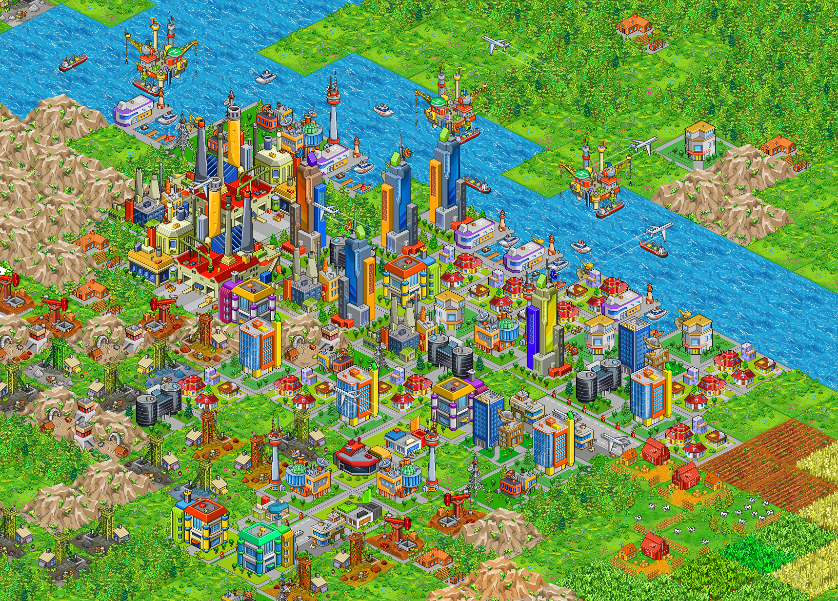 cityscapes game optimal layout design