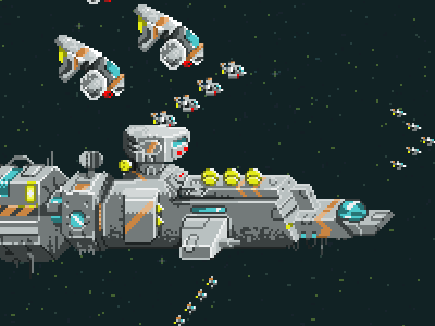 Iron Grip game games pixel art spaceship