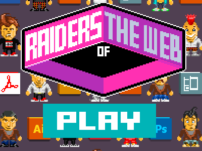 Raiders Of The Web game games people pixel art